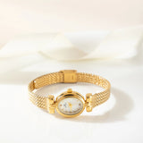 Alice - Elegant Gold Oval Timepiece