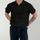Justine - Sophisticated Ribbed Polo