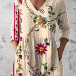 Cliona V Neck Long Blouse - Charlotte & Willow
