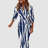 Cecilia™ | Elegant Striped Dress