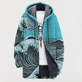 Anaïs - Wave Pattern Hooded Coat