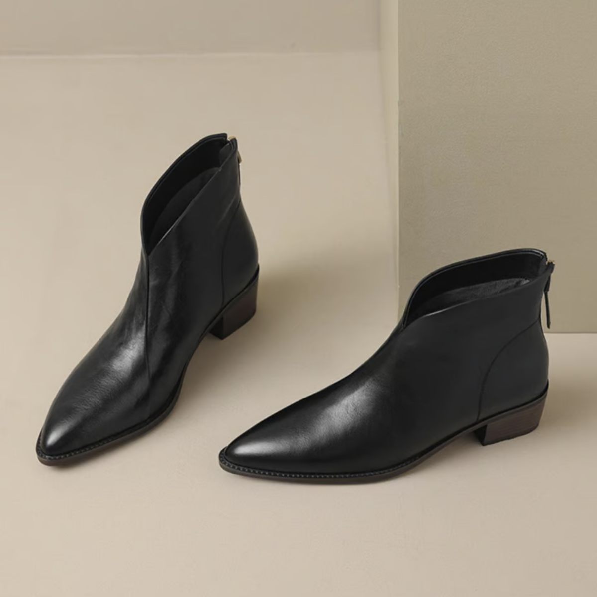 Aililis - Chic Ankle Booties - Charlotte & Willow, front