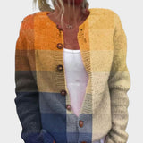 Hélène - Chic Floral Knit Cardigan