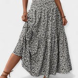 Inès - Stretchy Floral Skirt