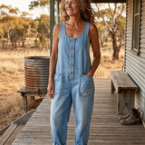 Saylor - Vintage Washed Denim Dungaree