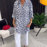 Isobel™ Elegant Leopard Printed Collar Blouse