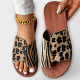 Anaïs - Two-Tone Leopard Print Sandals
