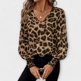 Lucie - Animal Print Blouse