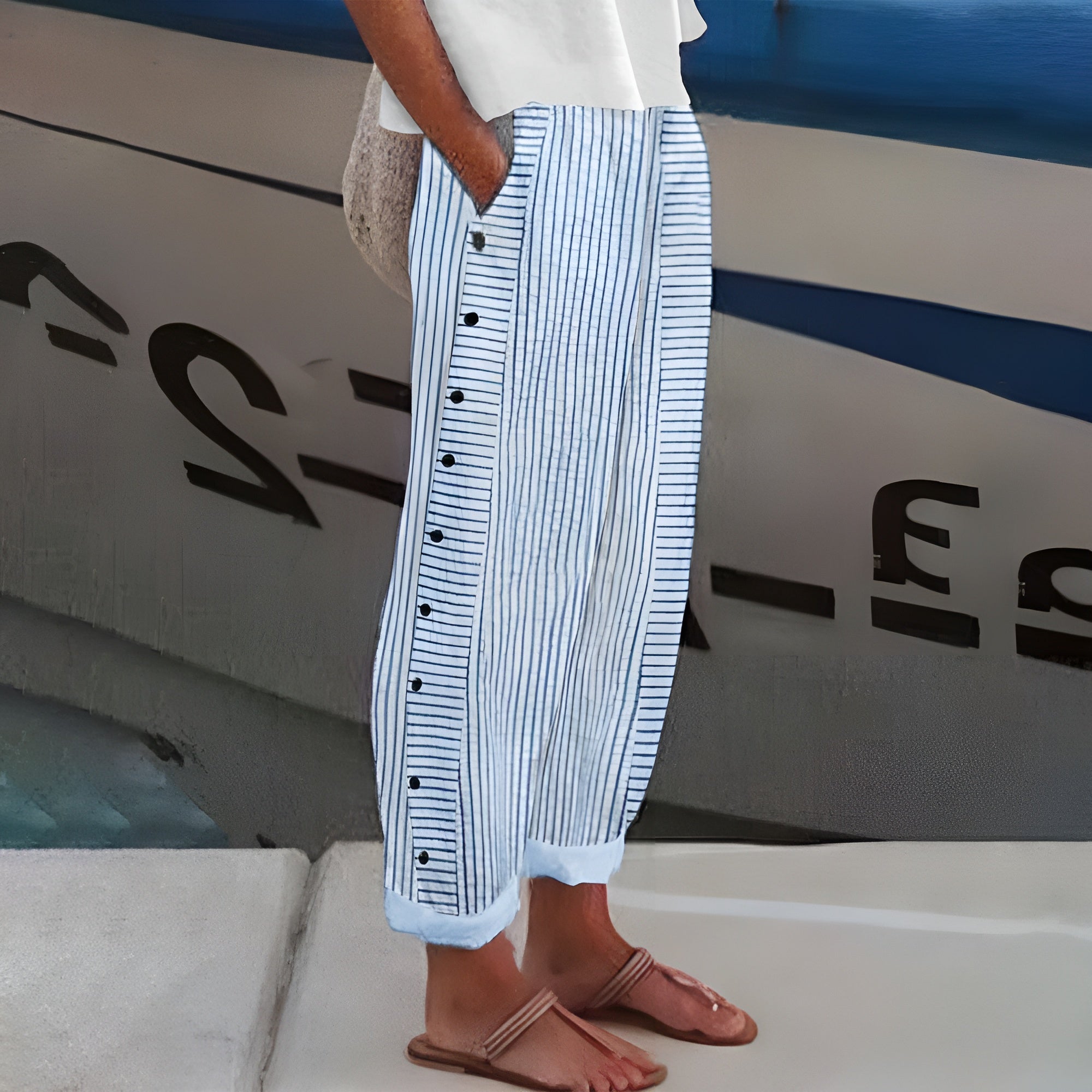 Fiona - Chic Trousers - Charlotte & Willow, front