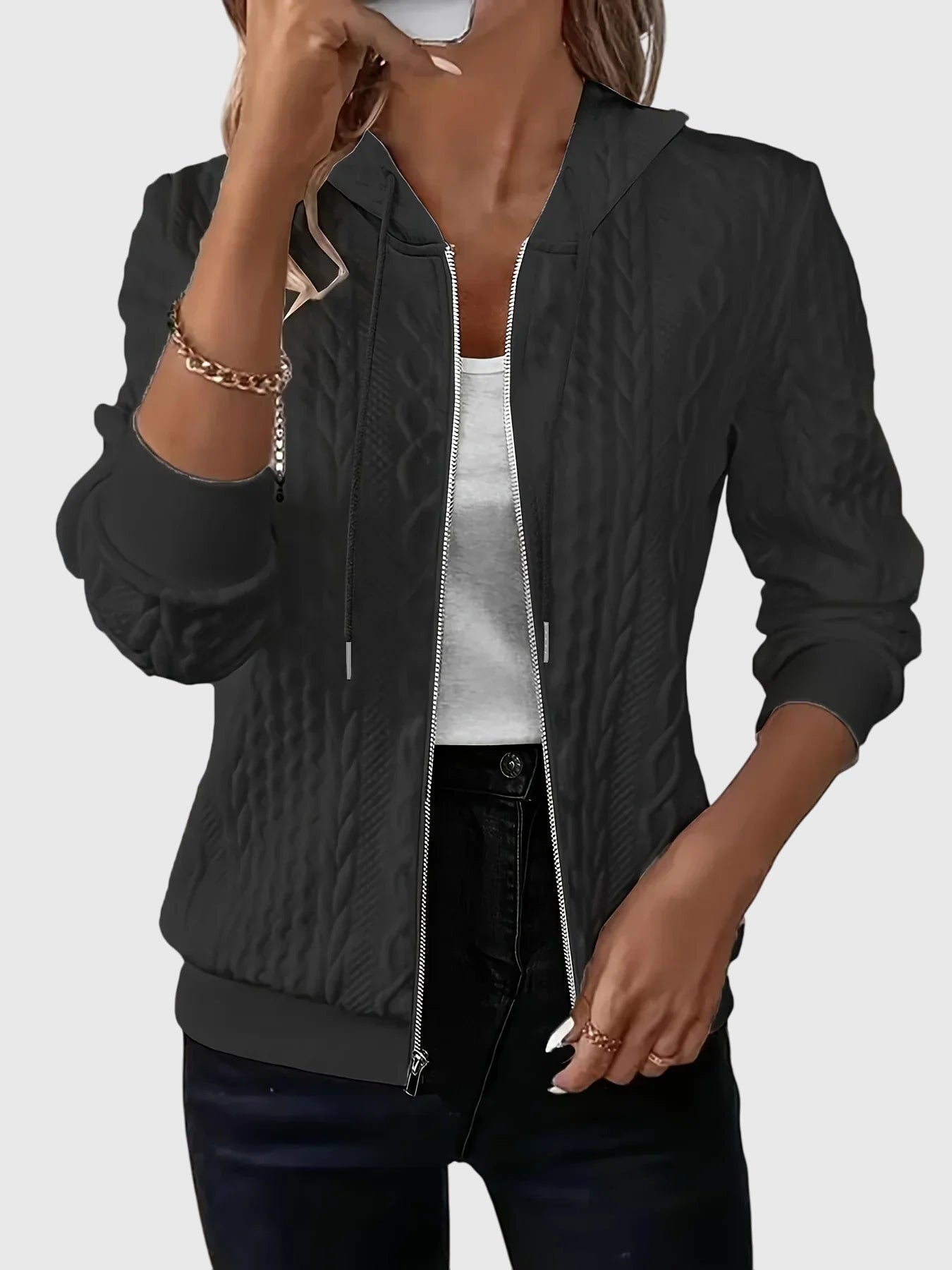 Audrey | Cardigan with Zipper