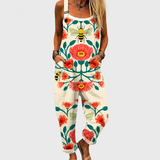 Effortless Print Dungarees - Charlotte & Willow