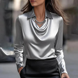 Amélie - Chic Satin Blouse