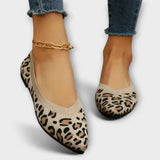 Justine - Leopard-Patterned Ballet Flats