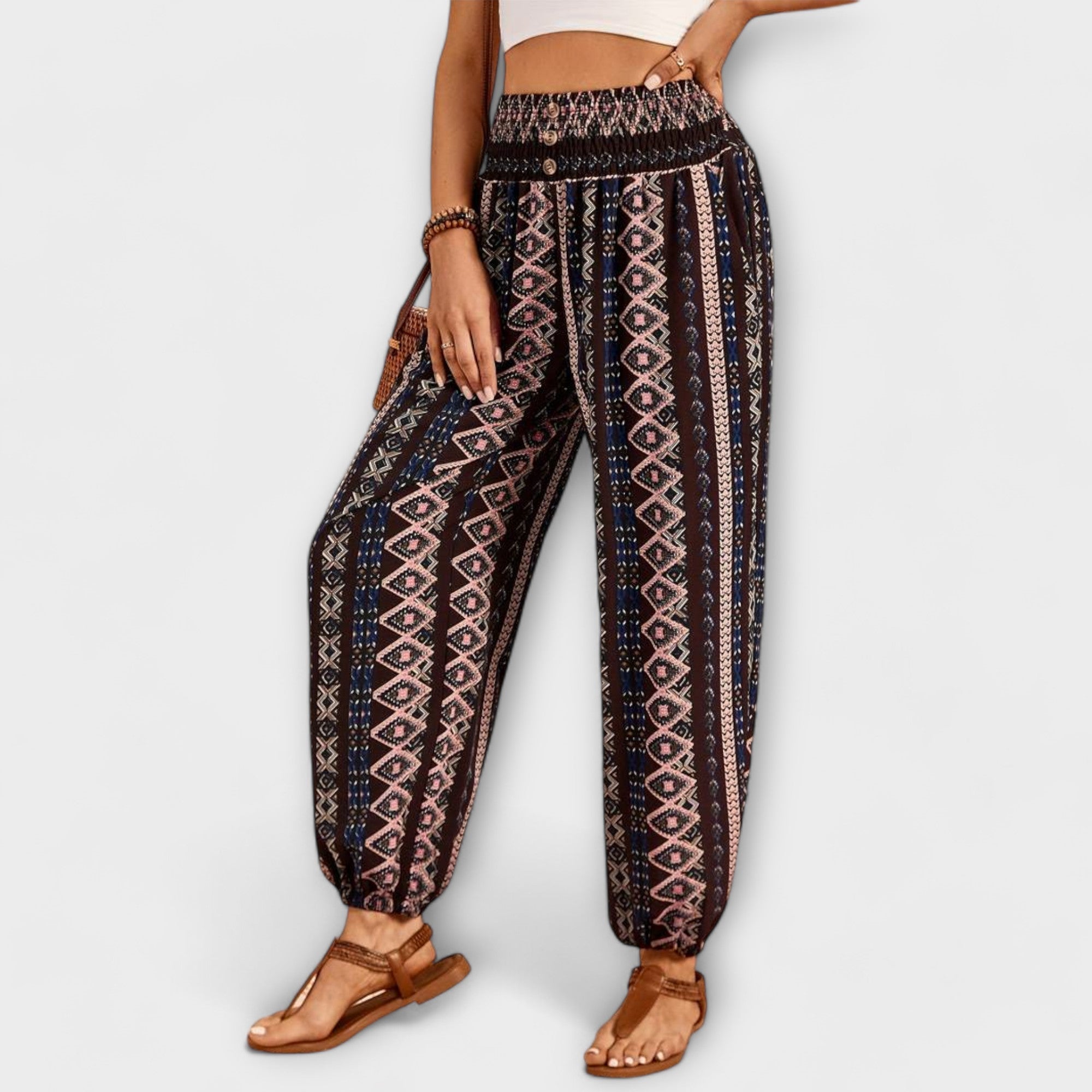 Maeve - Chic Ethnic Trousers - Charlotte & Willow, product photo 10