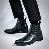 Justine - Chic Leather Ankle Boots