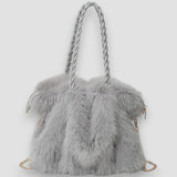 Ailany | Versatile Plush Velvet Shoulder Tote Bag