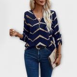 Noémie - Chic Zip-Up Blouse