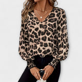 Lucie - Animal Print Blouse