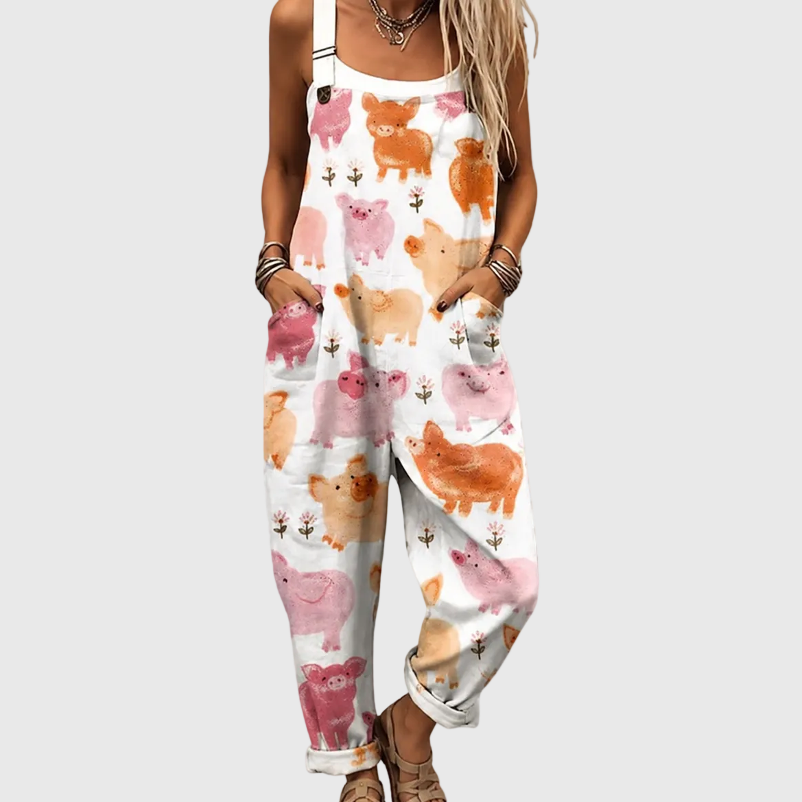Country Pig Dungarees - Charlotte & Willow