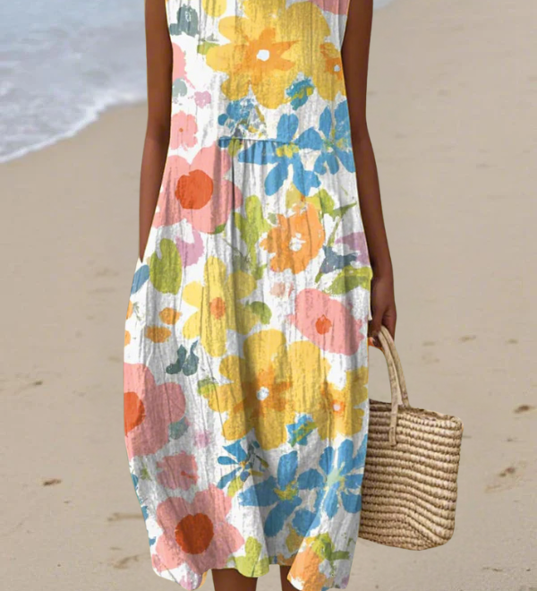 Muireann Boho Midi Dress - Charlotte & Willow