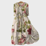 Amélie - Elegant Floral Maxi Dress