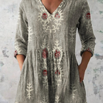 Roisin V Neck Long Blouse - Charlotte & Willow