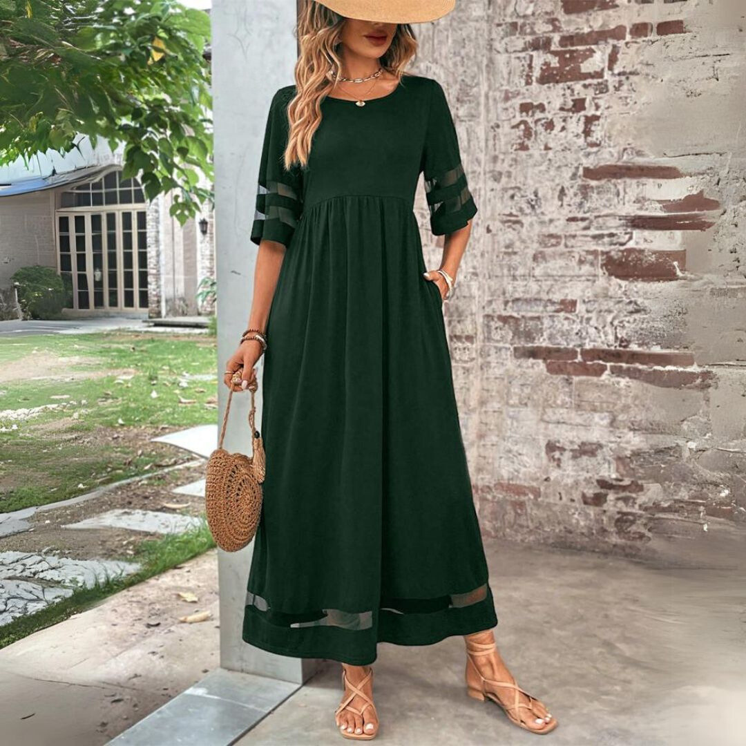 Doireann - Graceful Draped Dress - Charlotte & Willow, product photo 7