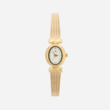 Alice - Elegant Gold Oval Timepiece
