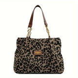 Élise - Stylish Leopard Print Tote