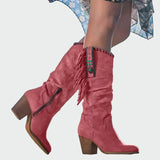 Margot - Western Fringe Boots
