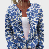 Inès - Chic Floral Knit Cardigan