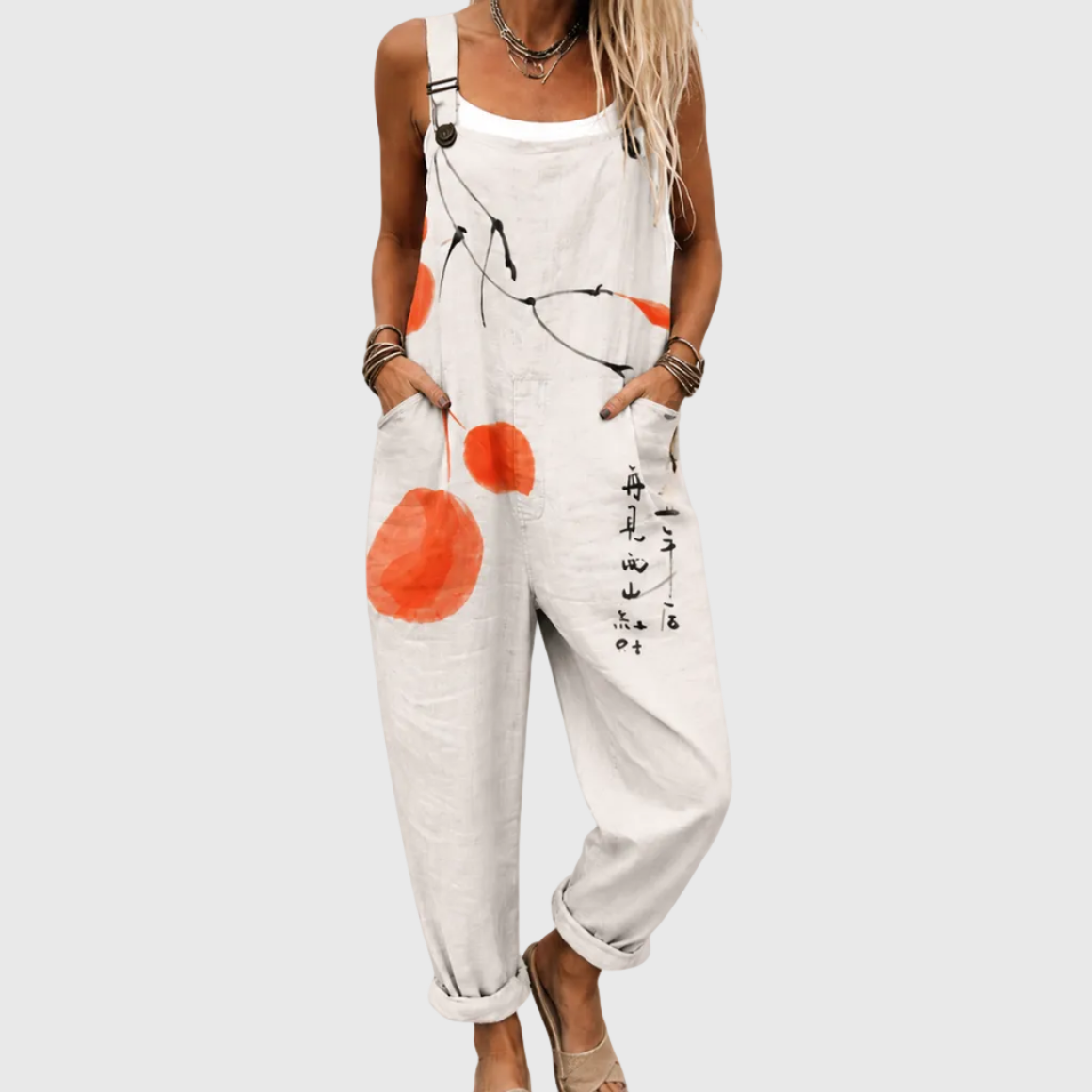 Grey Dungarees - Charlotte & Willow