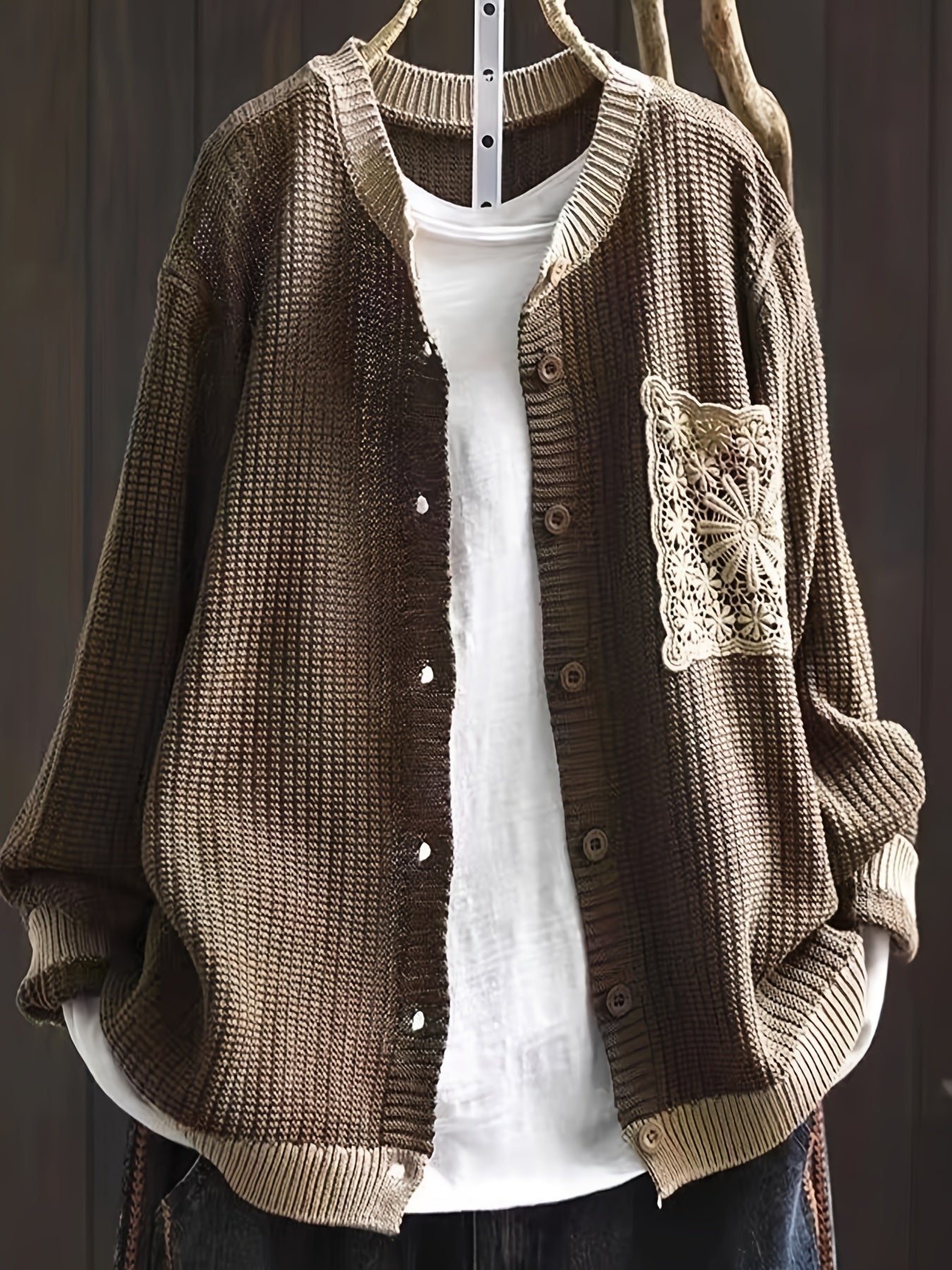 Justine - Manteau Tricot Élégant