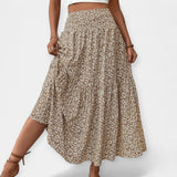 Inès - Stretchy Floral Skirt