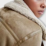 Maëlle - Suede Aviator Jacket