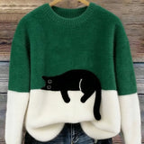 Bridget | Women's Sweatshirt with Cat Design