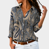 Cliona - Classic Paisley Elegance Blouse