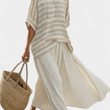 Anaïs - Striped Linen Ensemble