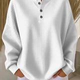 Elizabeth | Cozy Waffle Knit Henley