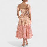 Élodie - Enchanting Floral Midi Dress
