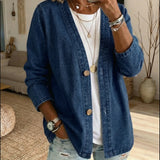 Dariah - Denim Button Coat
