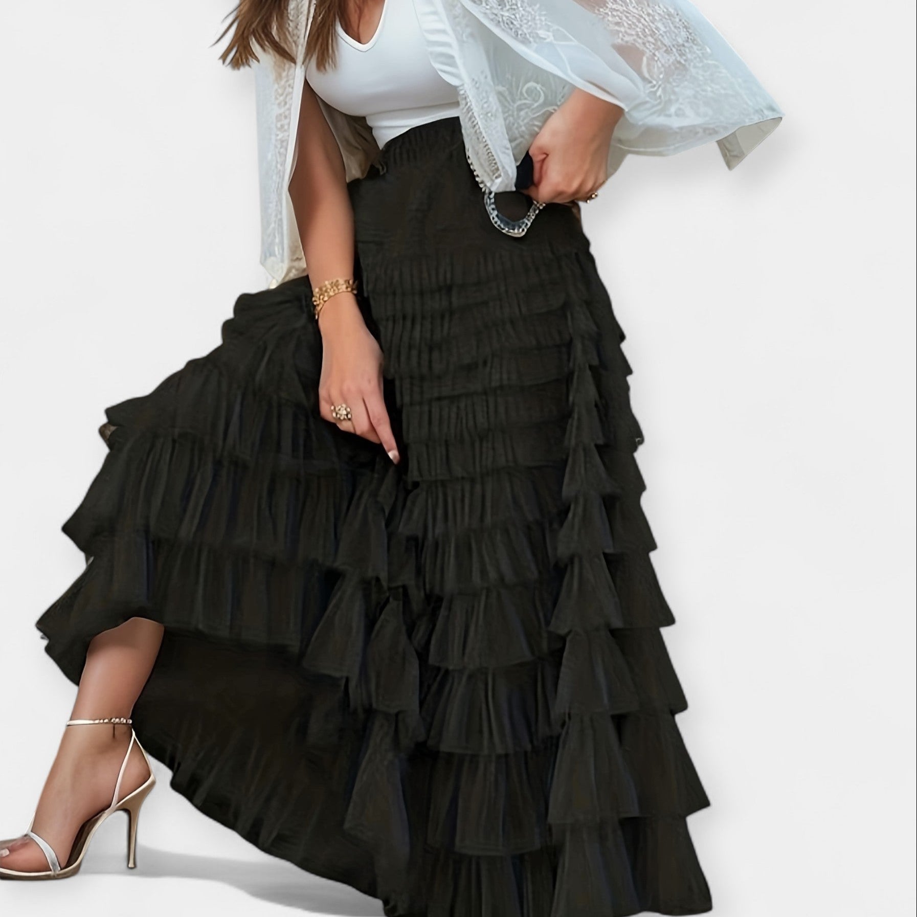 Aoibhe - Chic Midi Skirt - Charlotte & Willow, product photo 9