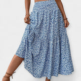 Inès - Stretchy Floral Skirt
