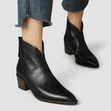 Lucie - Chic Leather Ankle Booties