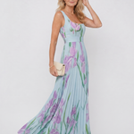 Sinead Pleated Midi Dress - Charlotte & Willow, detail