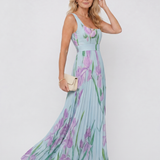 Sinead Pleated Midi Dress - Charlotte & Willow, detail