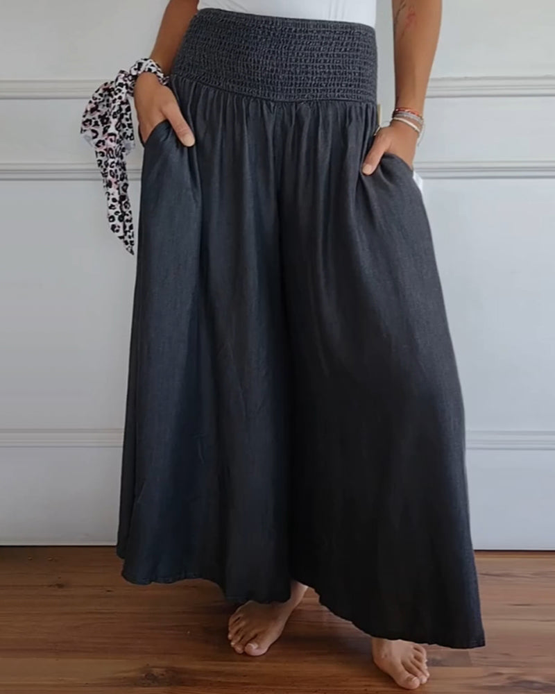 Maëlle - Pantalon Élégant Taille Haute