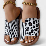 Anaïs - Two-Tone Leopard Print Sandals