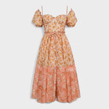 Élodie - Enchanting Floral Midi Dress