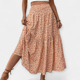 Inès - Stretchy Floral Skirt